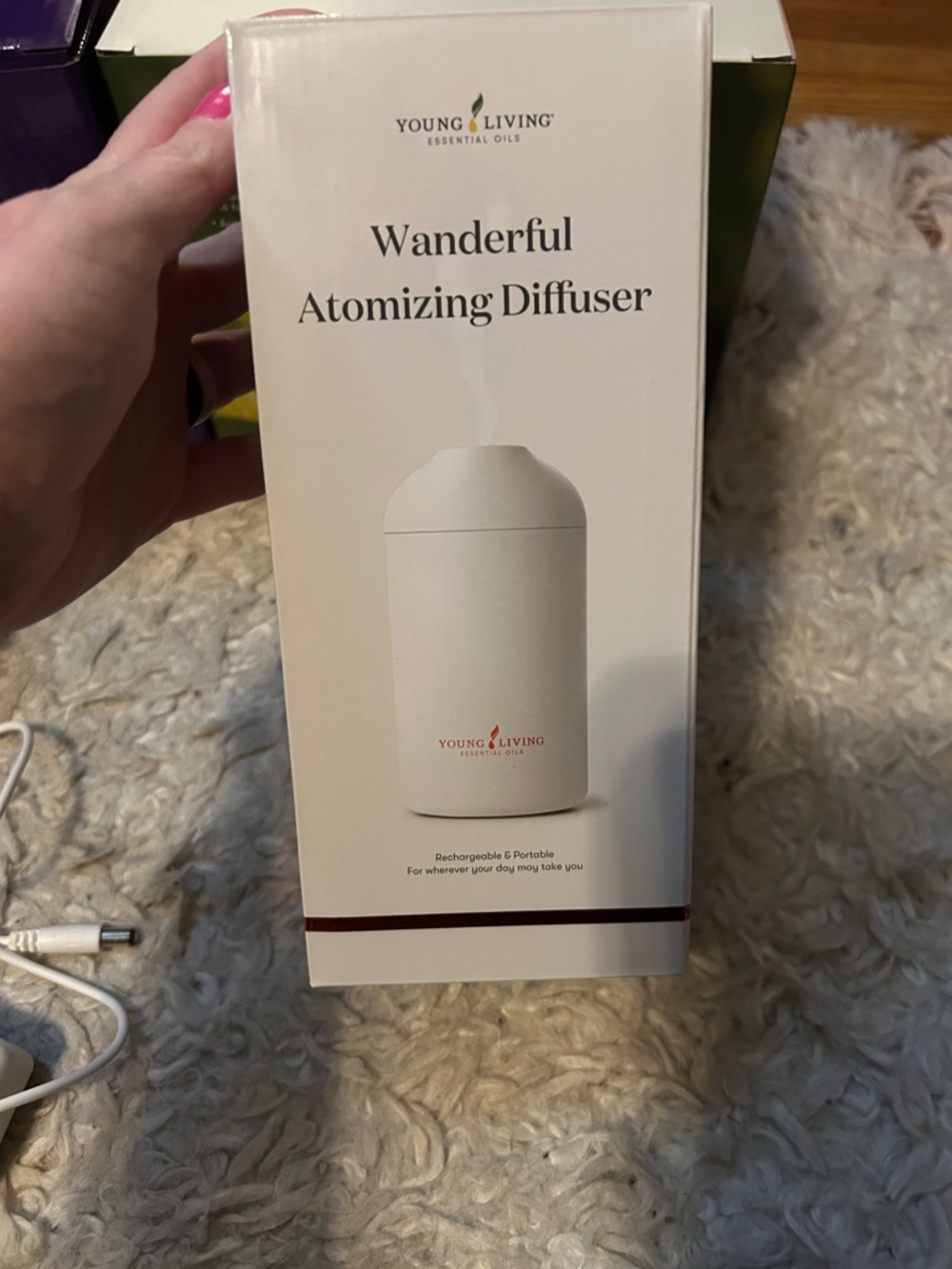 Young Living Wanderful Atomizing Diffuser - Cream White